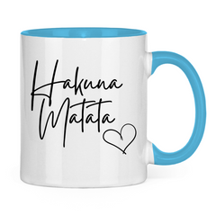 Tasse zweifarbig "Hakuna Matata" - Grafikmagie