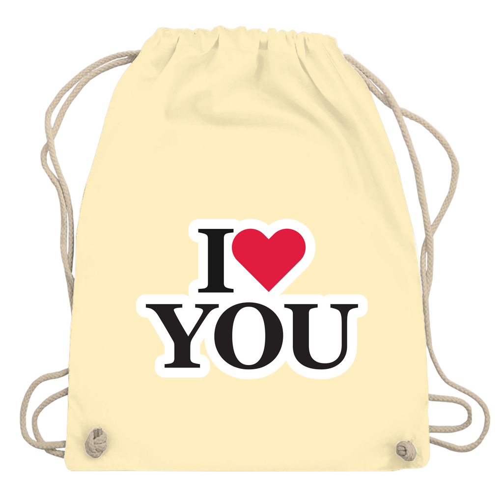 Turnbeutel "I love you"