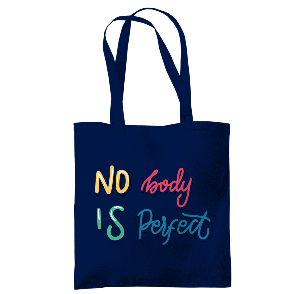 Tragetasche "No body is perfekt"