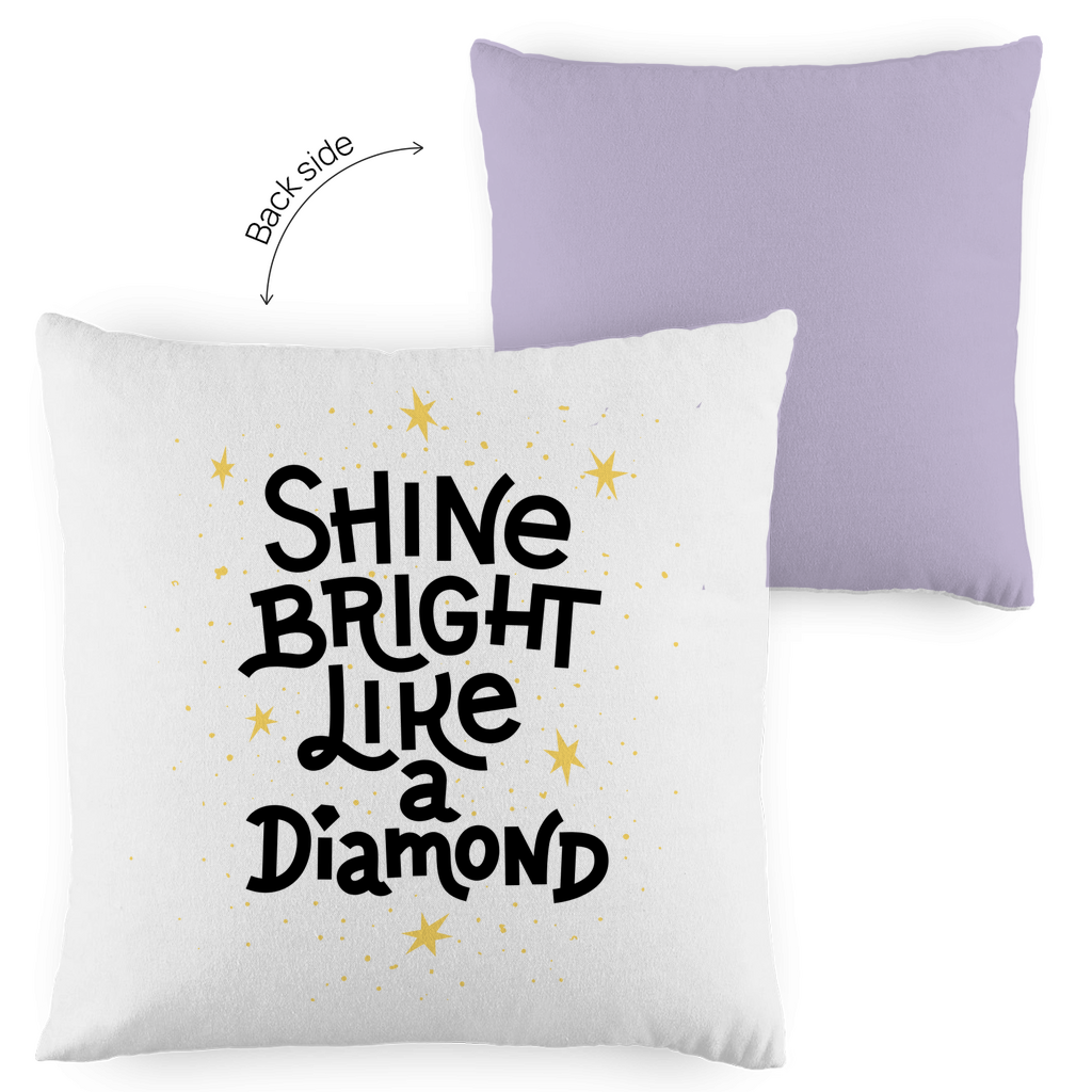 Kopfkissen zweifarbig "Shine bright like a Diamond" - Grafikmagie
