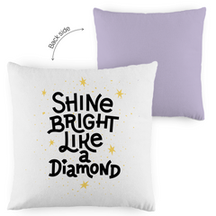Kopfkissen zweifarbig "Shine bright like a Diamond" - Grafikmagie