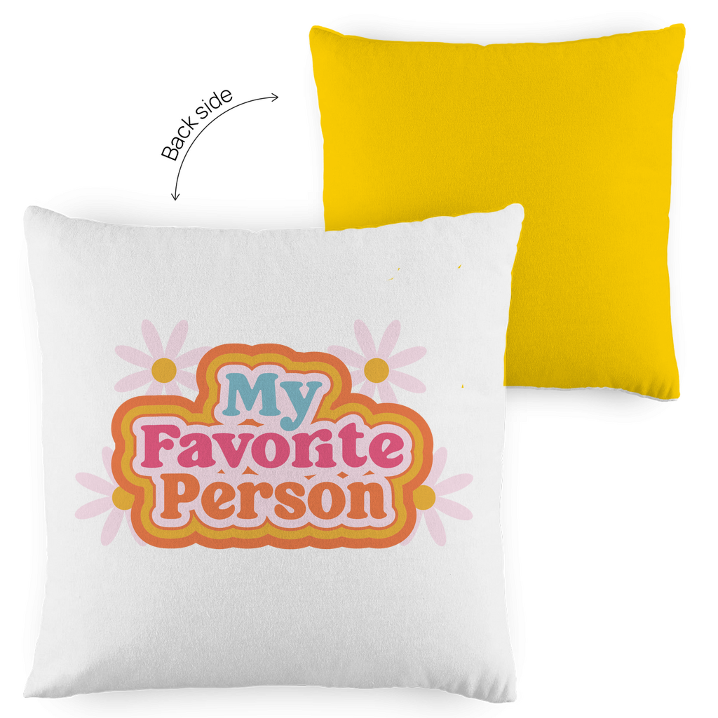 Kopfkissen zweifarbig "My favorite person" - Grafikmagie