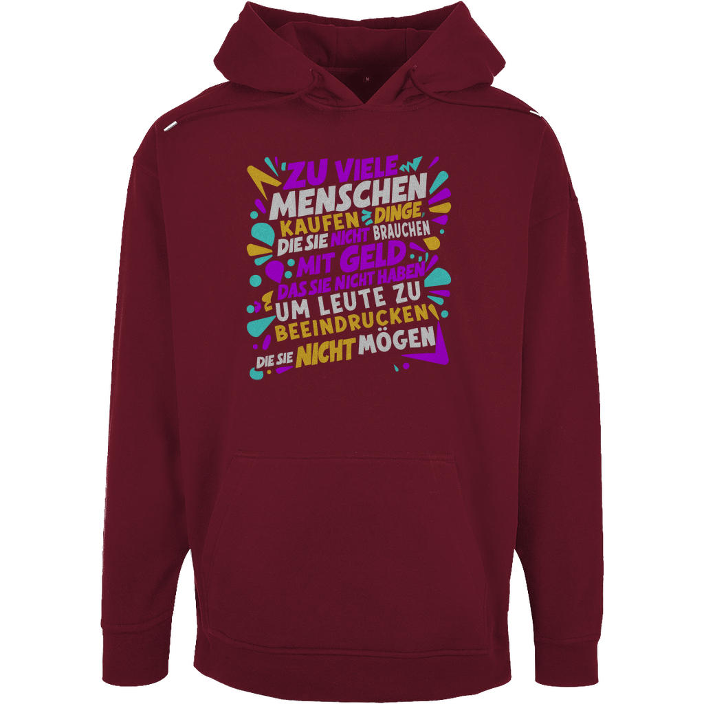 Unisex Oversize Hoodie "Zu viele Menschen..."