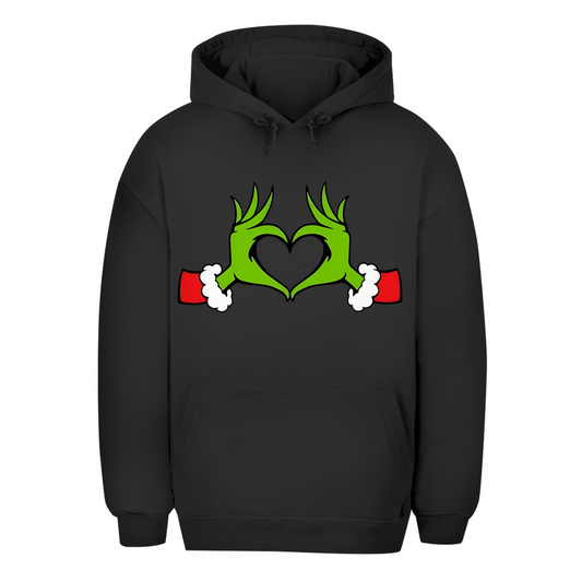 Unisex Oversize Hoodie "Grinch Herz"