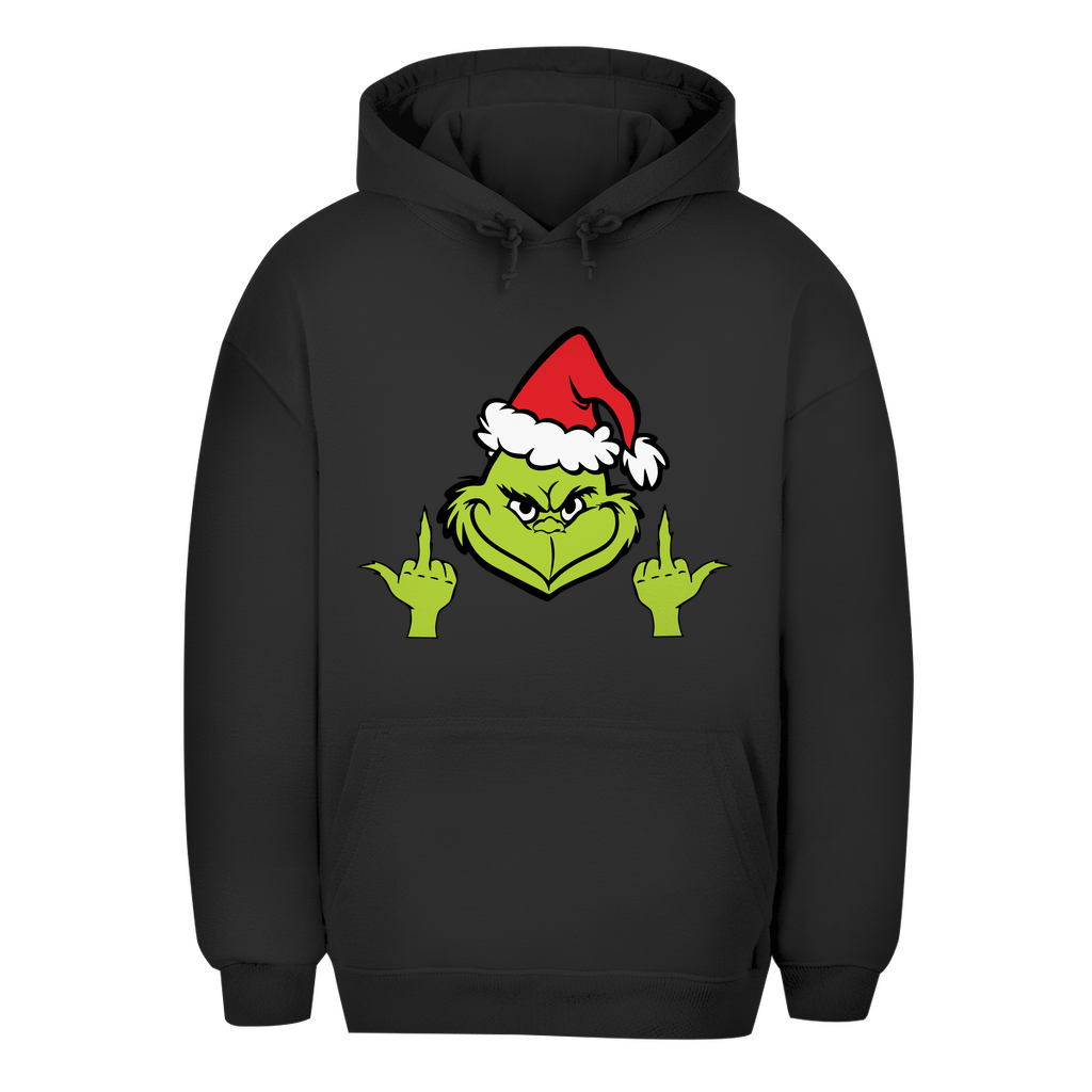 Unisex Oversize Hoodie "Grinch Mittelfinger"