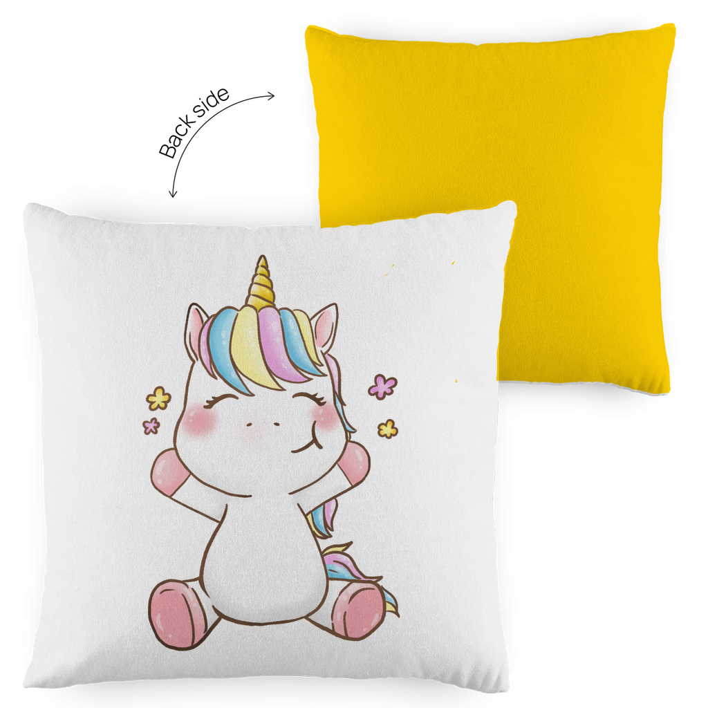 Kopfkissen zweifarbig "Einhorn" - Grafikmagie