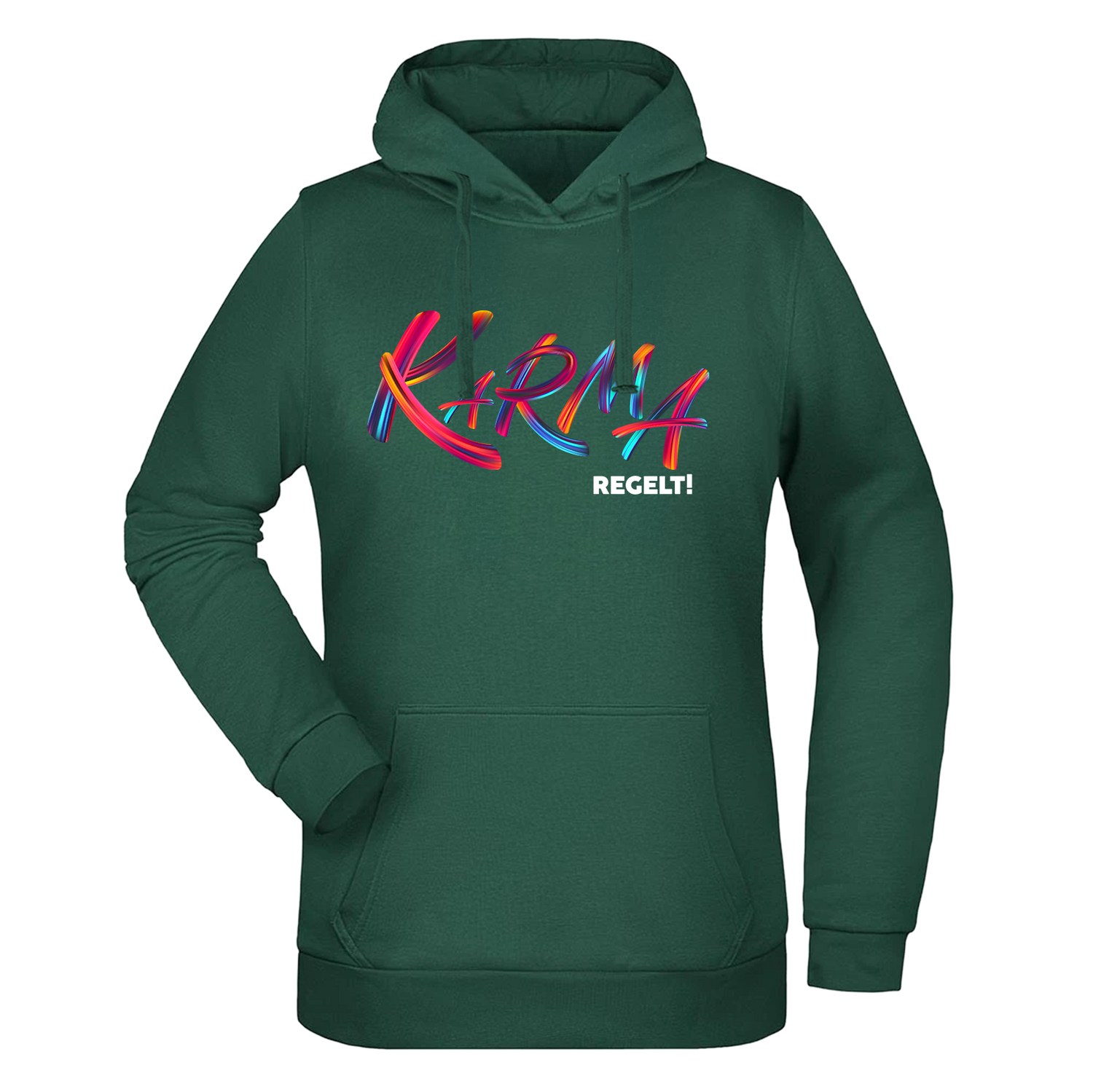 Karma regelt Damen Hoodie