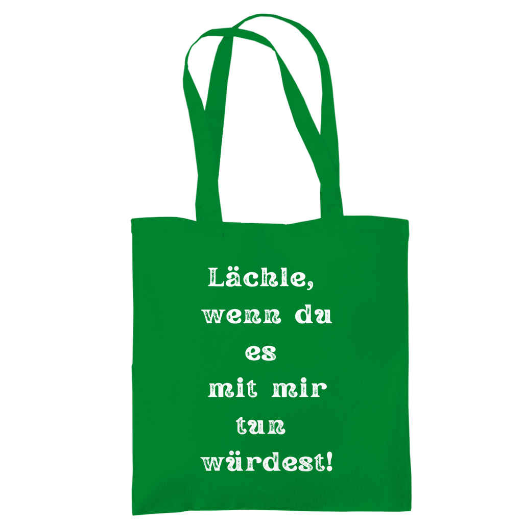 Tragetasche "Lächle wenn du mit" - Grafikmagie