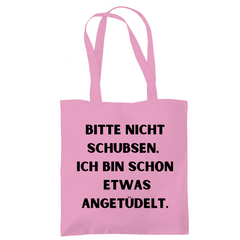 Tragetasche "Bitte nicht schubsen" - Grafikmagie