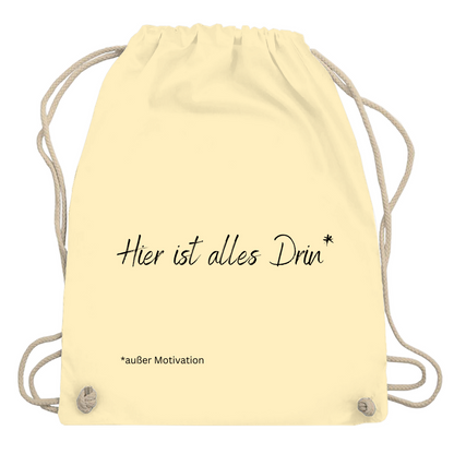Turnbeutel "Hier ist alles drin"