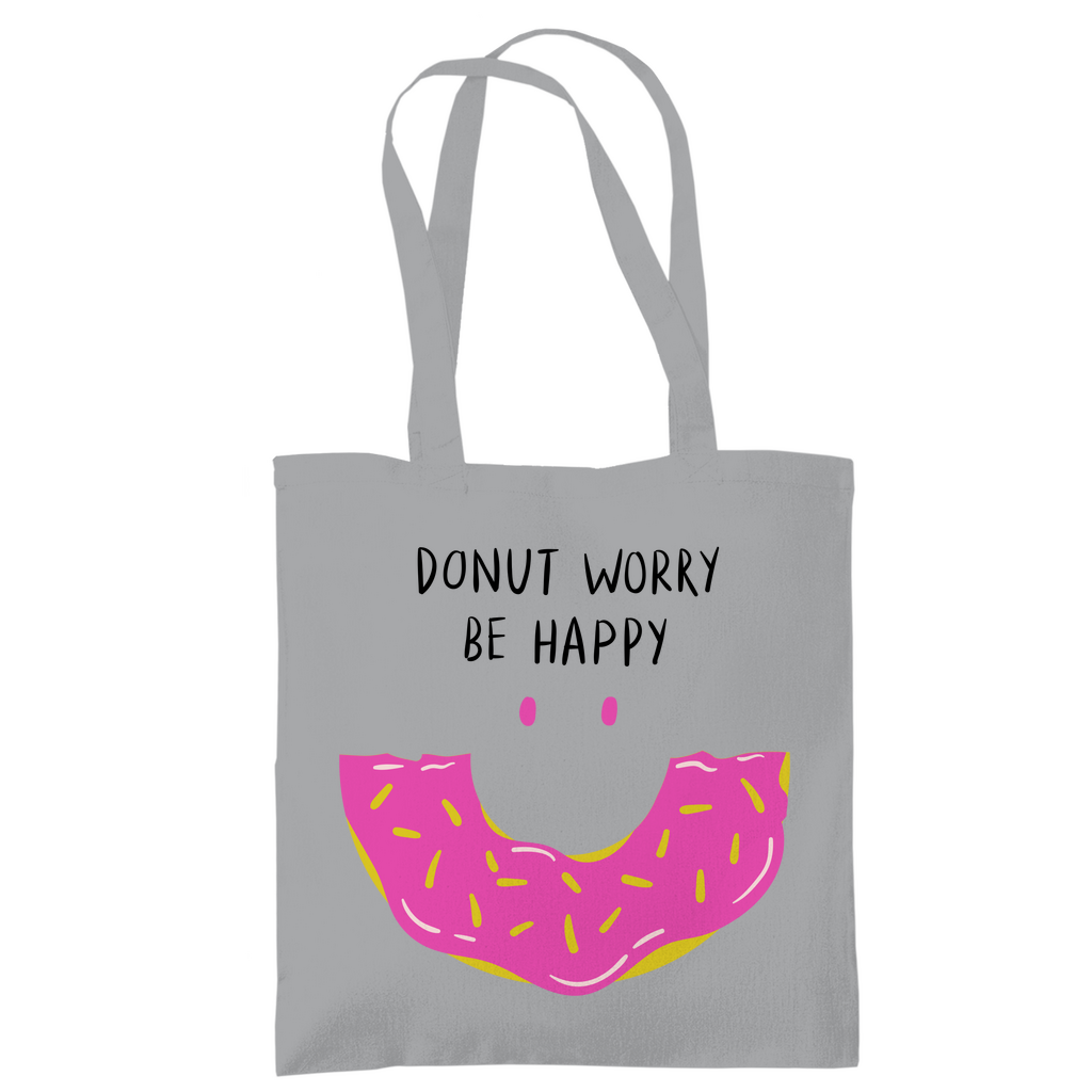 Tragetasche "Donut worry be happy" - Grafikmagie