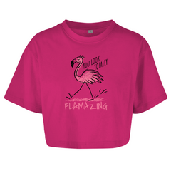 Damen Oversize Crop Top  "Flamazing"