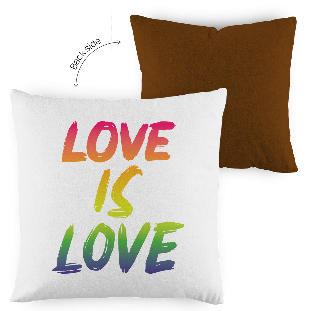 Kopfkissen zweifarbig "Love is Love" - Grafikmagie