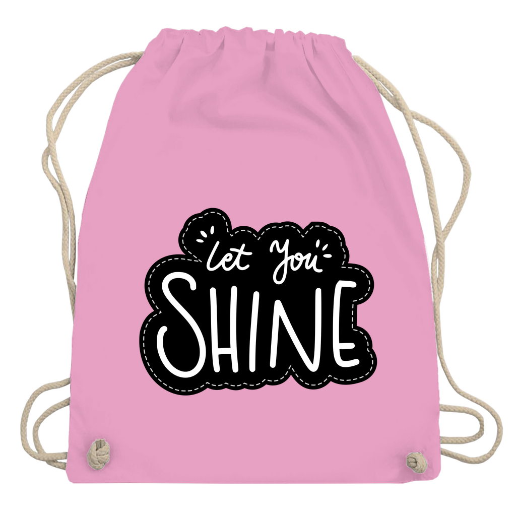 Turnbeutel "Let you shine"