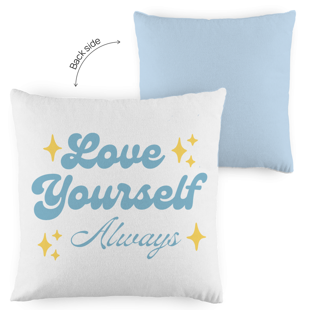 Kopfkissen zweifarbig "Love yourself Always" - Grafikmagie