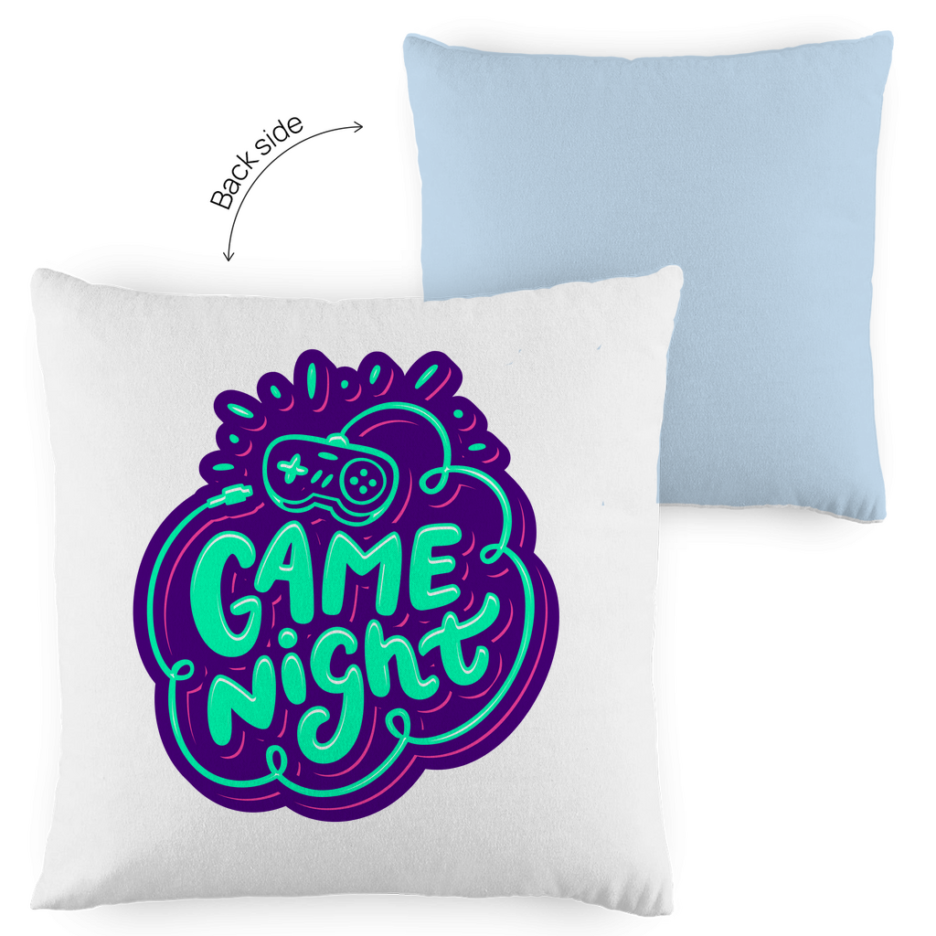 Kopfkissen zweifarbig "Game Night" - Grafikmagie