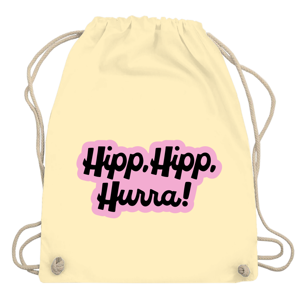 Turnbeutel "Hipp, Hipp, Hurra"