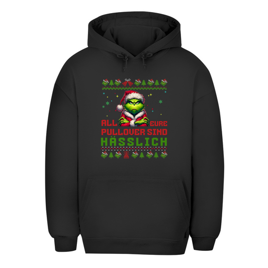 Unisex Oversize Hoodie "Grinch Weihnachtspullover"