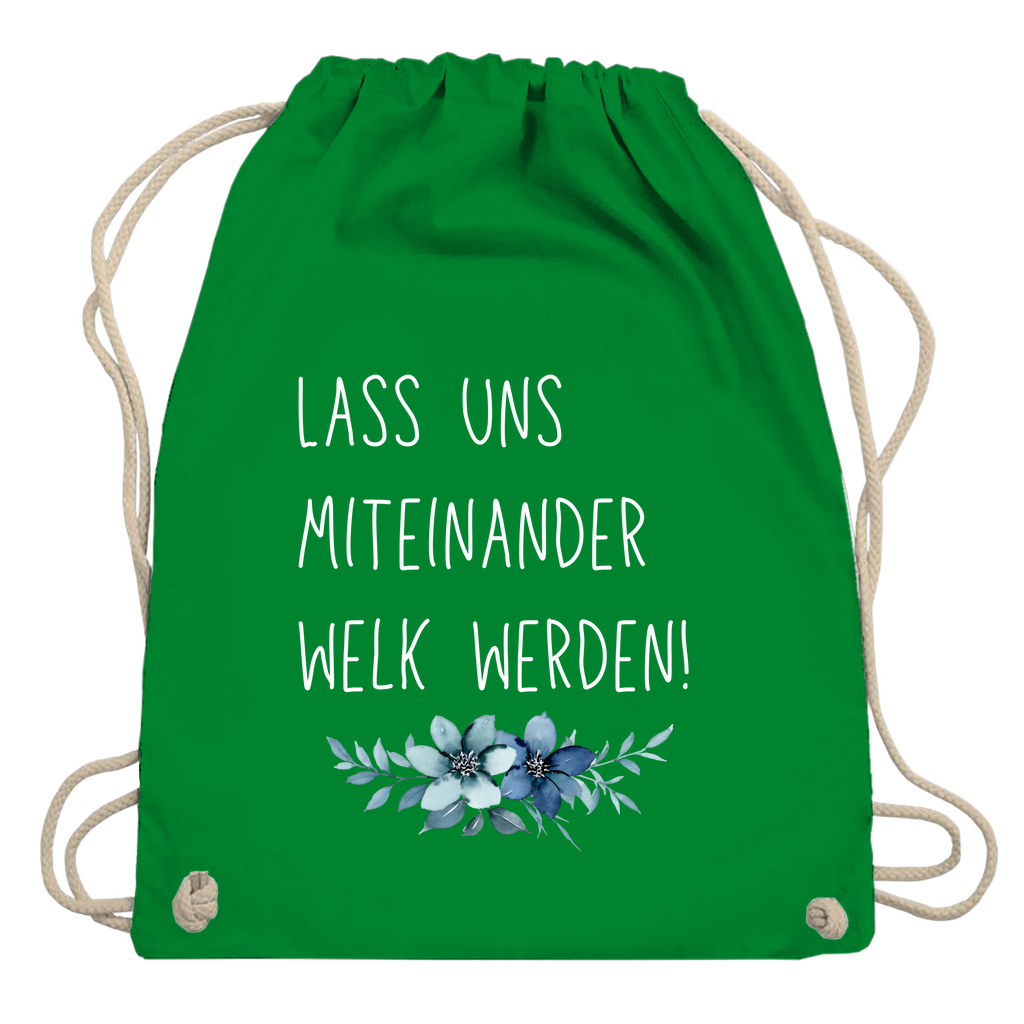Turnbeutel "lass uns miteinander Welk werden"