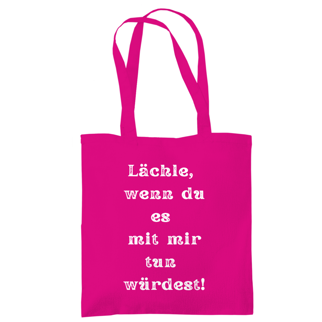 Tragetasche "Lächle wenn du mit" - Grafikmagie