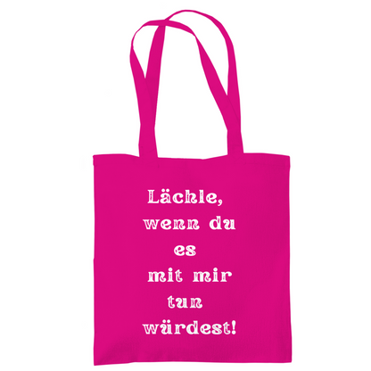 Tragetasche "Lächle wenn du mit" - Grafikmagie