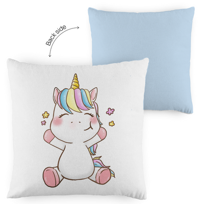 Kopfkissen zweifarbig "Einhorn" - Grafikmagie