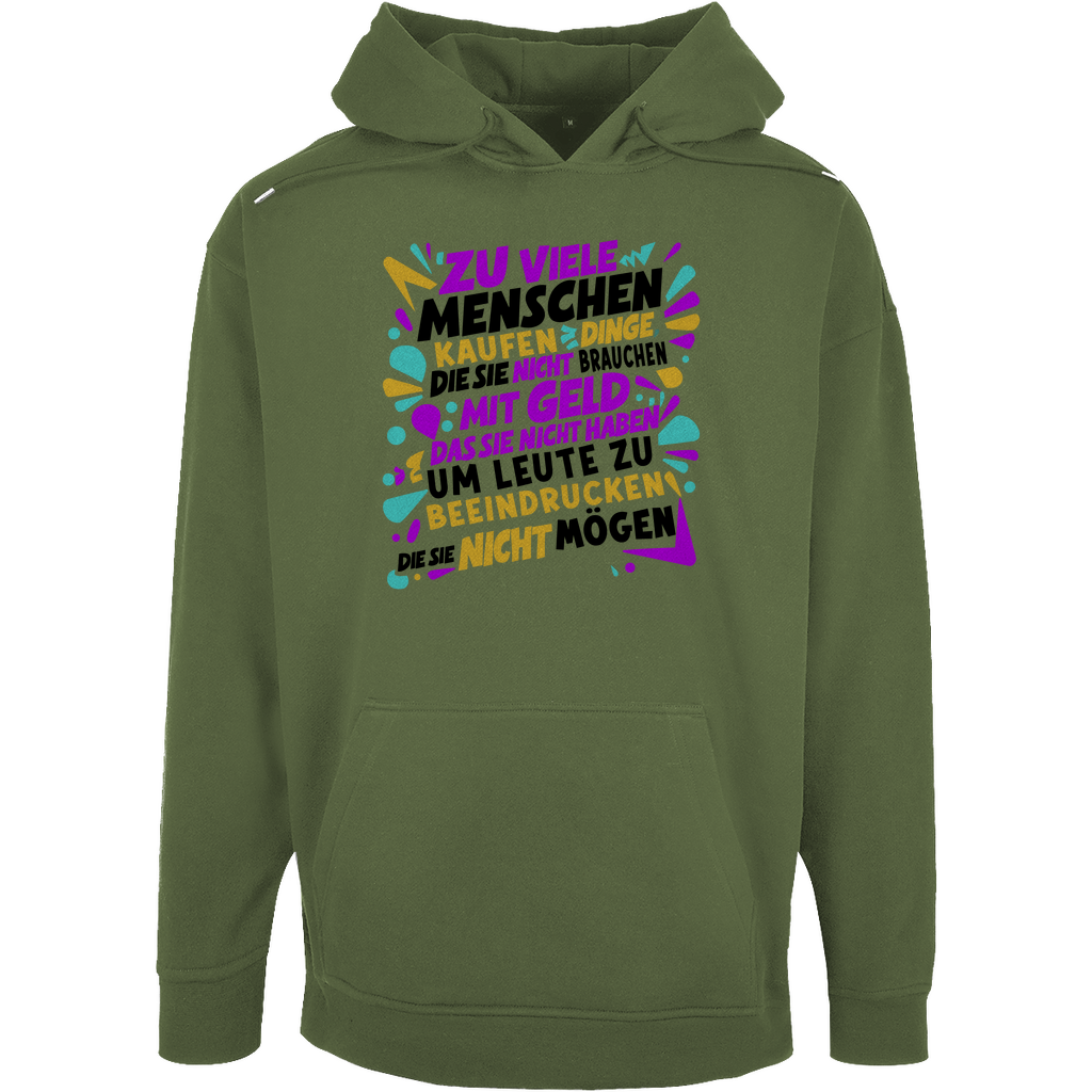 Unisex Oversize Hoodie "Zu viele Menschen..."
