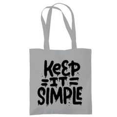 Tragetasche "Keep it Simple" - Grafikmagie