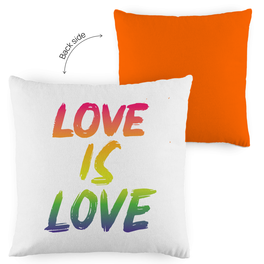 Kopfkissen zweifarbig "Love is Love" - Grafikmagie