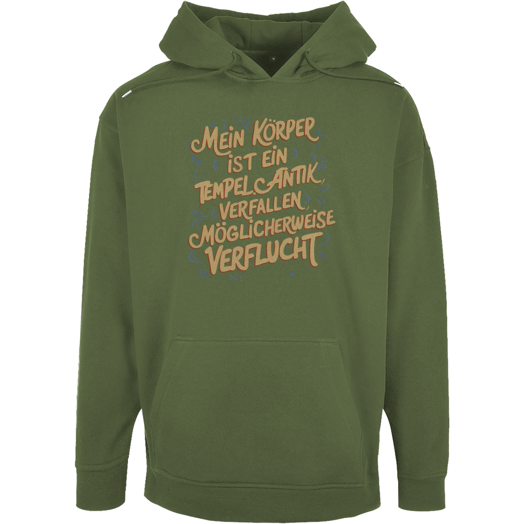 Unisex Oversize Hoodie "Mein körper ist ein Tempel."