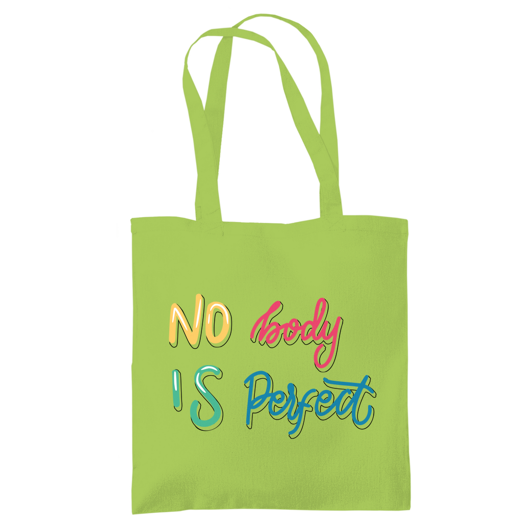 Tragetasche "No body is perfekt"