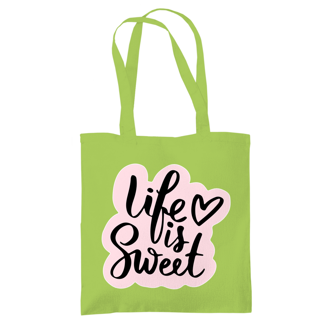 Tragetasche "Life is sweet"