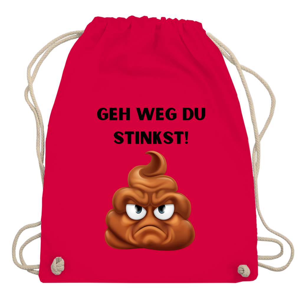 Turnbeutel "Geh weg du stinkst"