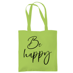 Tragetasche "Be Happy" - Grafikmagie