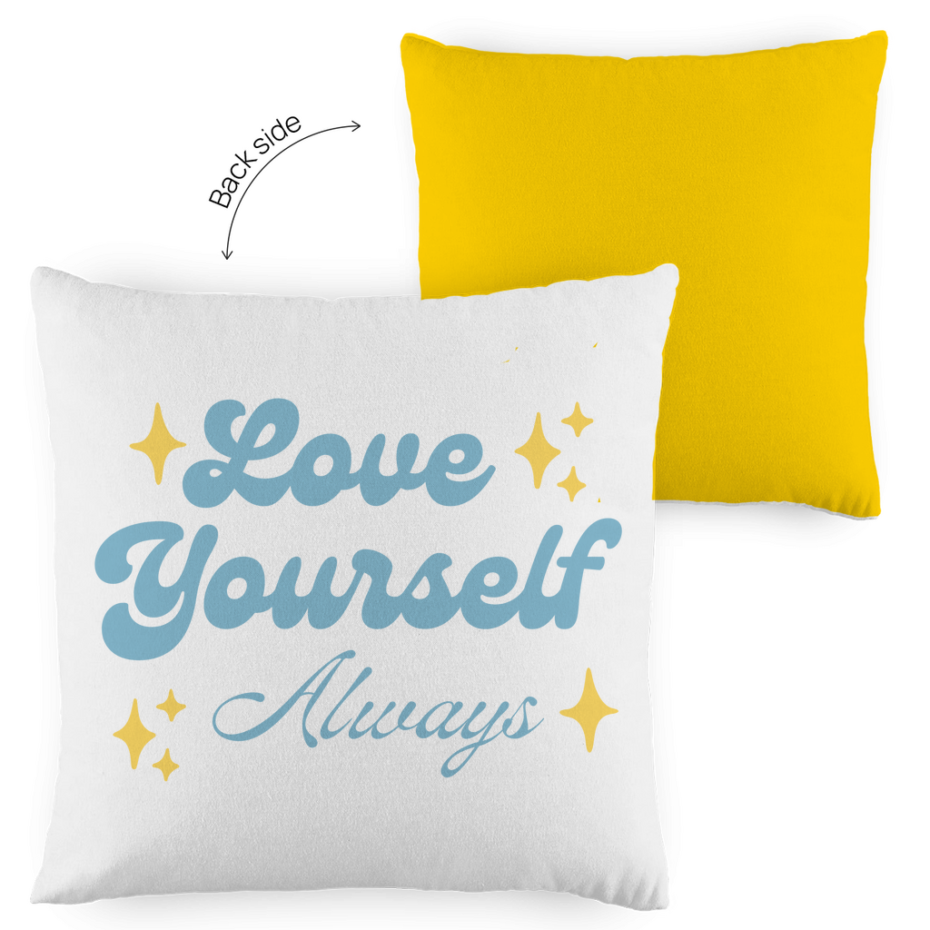 Kopfkissen zweifarbig "Love yourself Always" - Grafikmagie