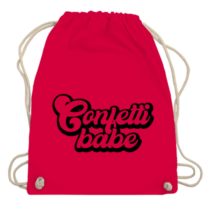 Turnbeutel "Confetti babe"