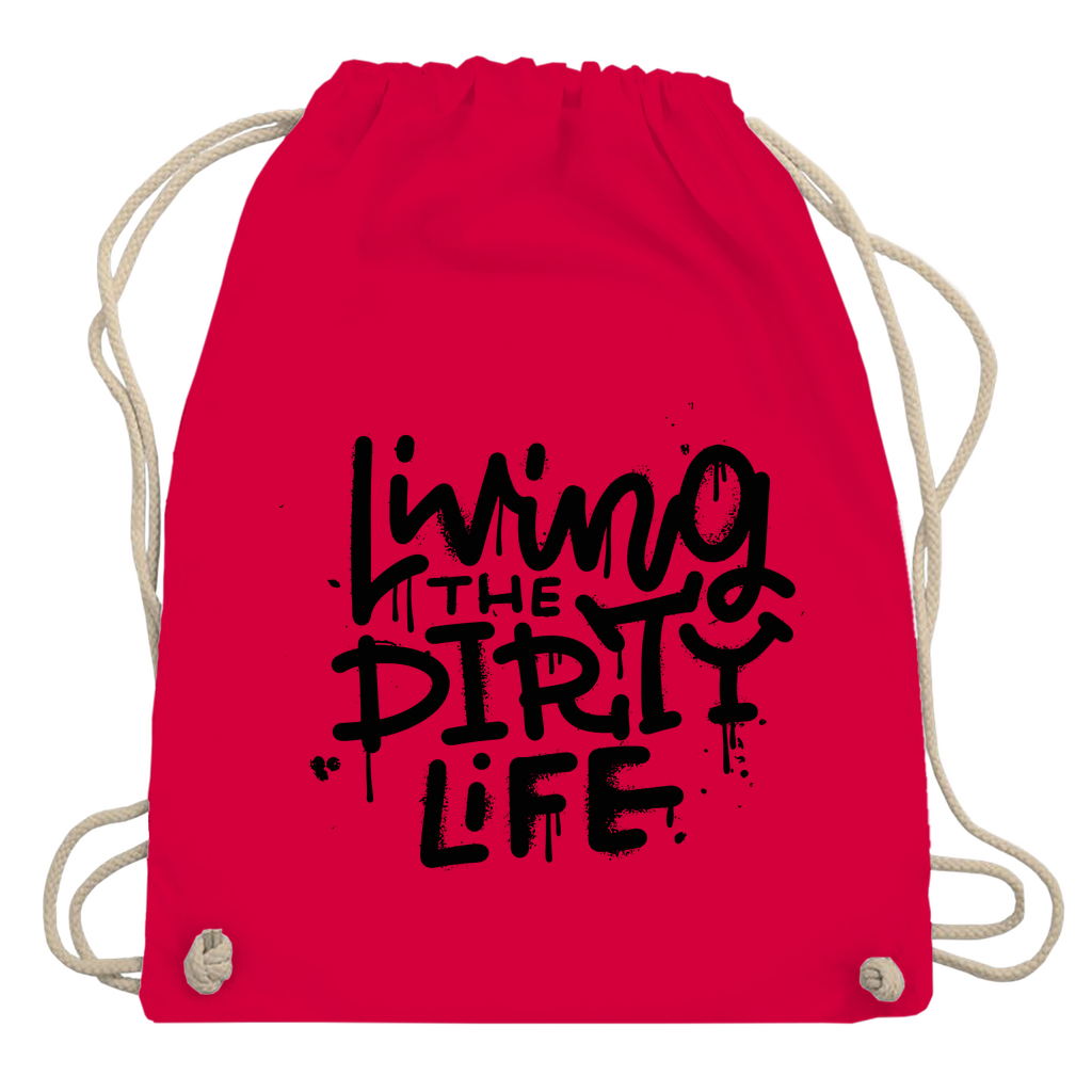 Turnbeutel "Living the dity life"