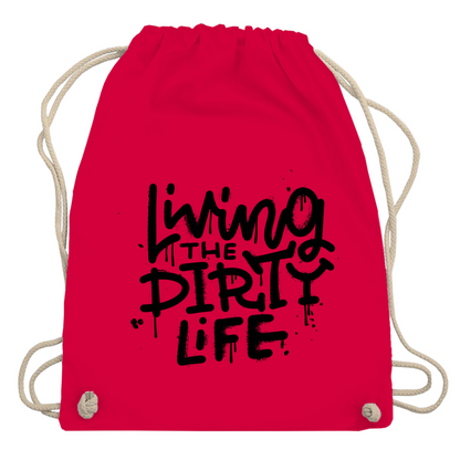 Turnbeutel "Living the dity life"