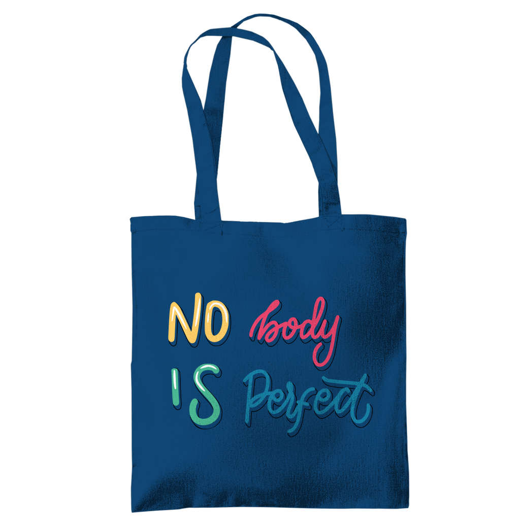 Tragetasche "No body is perfekt"