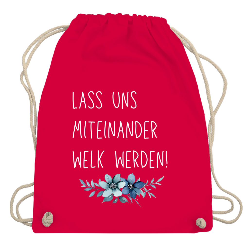 Turnbeutel "lass uns miteinander Welk werden"