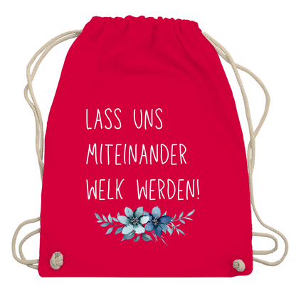 Turnbeutel "lass uns miteinander Welk werden"