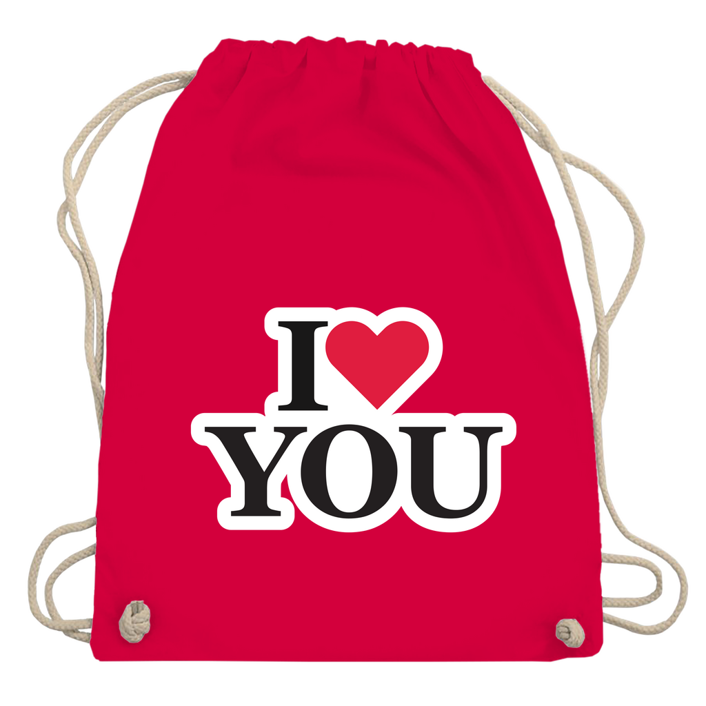 Turnbeutel "I love you"