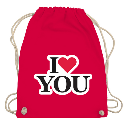 Turnbeutel "I love you"