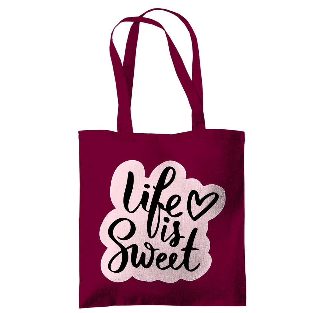 Tragetasche "Life is sweet"