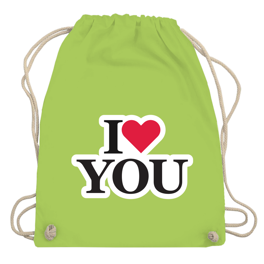 Turnbeutel "I love you"
