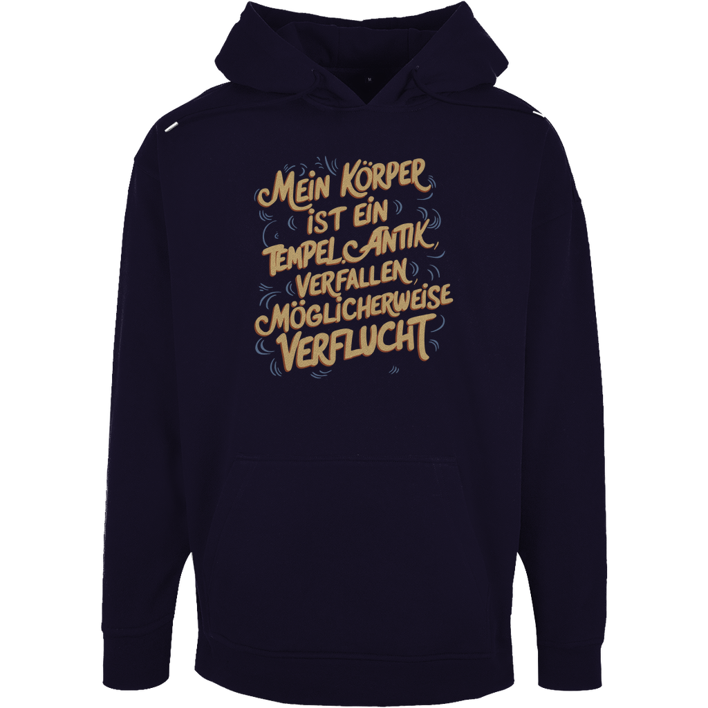 Unisex Oversize Hoodie "Mein körper ist ein Tempel."
