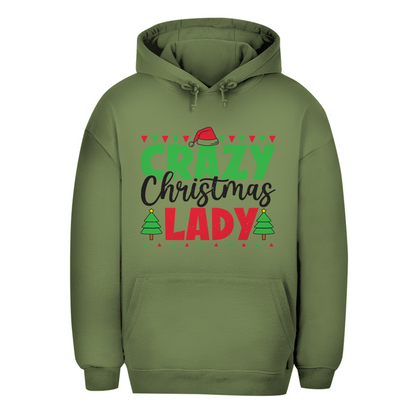 Unisex Oversize Hoodie "Crazy Christmas Lady"