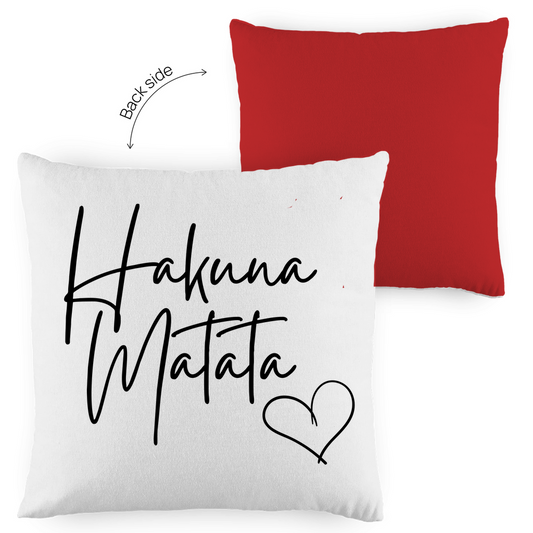 Kopfkissen zweifarbig "Hakuna Matata" - Grafikmagie