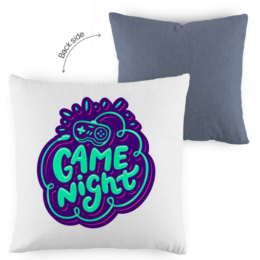 Kopfkissen zweifarbig "Game Night" - Grafikmagie