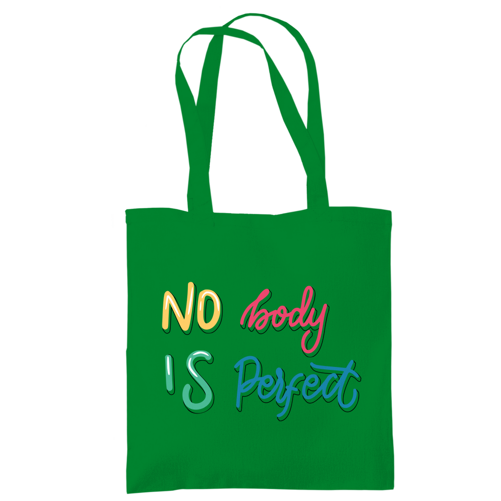 Tragetasche "No body is perfekt"